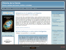 Tablet Screenshot of historiasdelaciencia.com